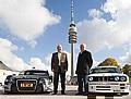 Olympiapark-Chef Ralph Huber (links) und Hans Werner Aufrecht Chef der DTM in München. Foto: ITR/Auto-Reporter.NET 